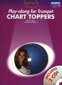Guest Spot Chart Toppers Trumpet Book & Cds Sheet Music Songbook