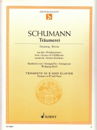 Schumann Dreaming Op15 No 7 Trumpet & Piano Sheet Music Songbook