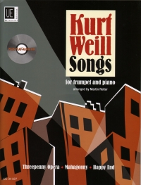 Weill Songs For Trumpet & Piano Reiter Book + Cd Sheet Music Songbook
