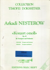 Nesterov Trumpet Concerto Op 42 Trumpet & Piano Sheet Music Songbook