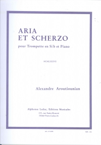 Aroutiounian Aria  Et Scherzo  Trumpet Sheet Music Songbook