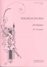 Wurm 40 Studies Trumpet Sheet Music Songbook