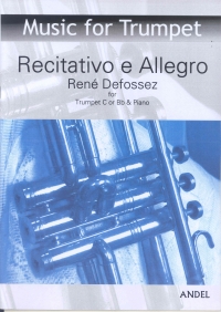 Defossez Recitativo E Allegro  Trumpet & Piano Sheet Music Songbook