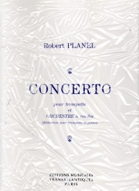 Planel Concerto Trumpet & Piano Sheet Music Songbook