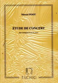 Poot Etude De Concert Trumpet In C & Piano Sheet Music Songbook