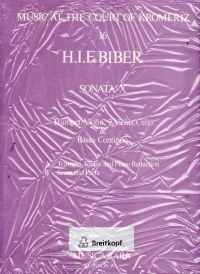 Biber Sonata X In F Major Trumpet, Violin, Bc Sheet Music Songbook