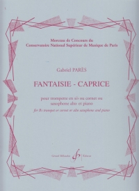 Pares Fantasie Caprice Trumpet & Piano Sheet Music Songbook