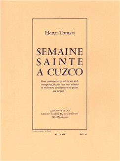 Tomasi Semaine Sainte A Cuzco Trumpet & Piano Sheet Music Songbook