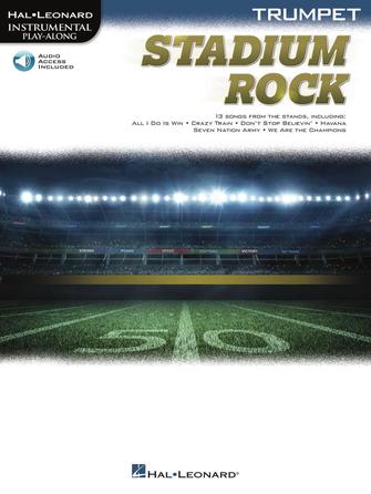 Stadium Rock For Trumpet Book + Online Sheet Music Songbook