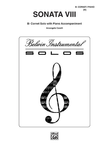 Corelli Sonata Viii Fitzgerald Cornet & Piano Sheet Music Songbook