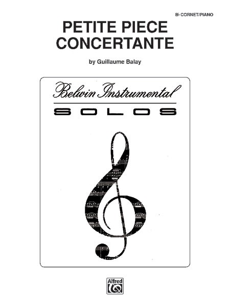 Balay Petite Piece Concertante Cornet & Piano Sheet Music Songbook