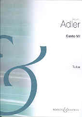 Adler Canto Vii For Tuba Sheet Music Songbook