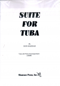 Haddad Suite For Tuba Sheet Music Songbook