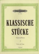 Classical Pieces (klassische Stucke) Vol 2 Klengel Sheet Music Songbook
