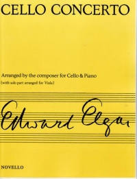 Elgar Cello Concerto Arr Viola Sheet Music Songbook