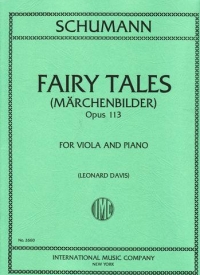 Schumann Fairy Tales Op113 Viola Sheet Music Songbook