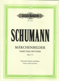 Schumann Fairy Tale Pictures Op113 Viola Sheet Music Songbook