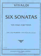 Vivaldi Sonatas (6) Dallapiccola/primrose Viola Sheet Music Songbook