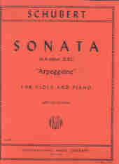 Schubert Sonata (arpeggione) Amin Viola Sheet Music Songbook