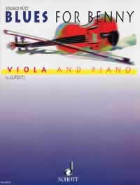 Putz Blues For Benny Gutzeit Viola & Piano Sheet Music Songbook