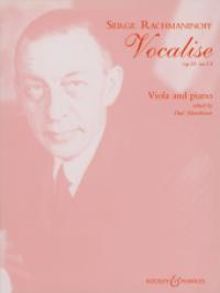 Rachmaninoff Vocalise Op34 No 14 Viola & Piano Sheet Music Songbook