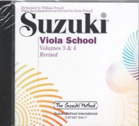 Suzuki Viola School Vol 3 & 4 Cd Sheet Music Songbook