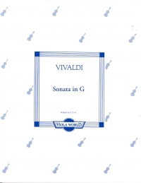 Vivaldi Sonata G Rv10 Arnold Viola & Piano Sheet Music Songbook