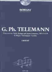 Telemann Viola Concerto Gmaj Twv51/g9 Book & Cd Sheet Music Songbook