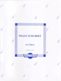 Schubert Ave Maria Viola & Piano Sheet Music Songbook