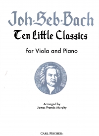 Bach 10 Little Classics Viola Sheet Music Songbook