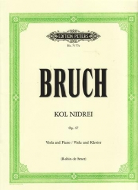 Bruch Kol Nidrei Op47 (arr De Smet) Viola & Piano Sheet Music Songbook