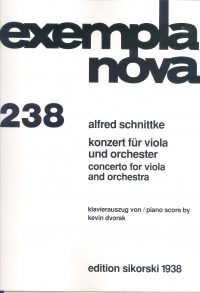 Schnittke Viola Concerto Viola & Piano Sheet Music Songbook
