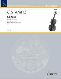 Stamitz Sonata Bb Viola & Piano Sheet Music Songbook