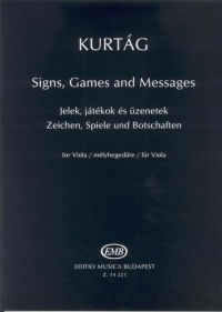 Kurtag Signs Games & Messages Viola Sheet Music Songbook