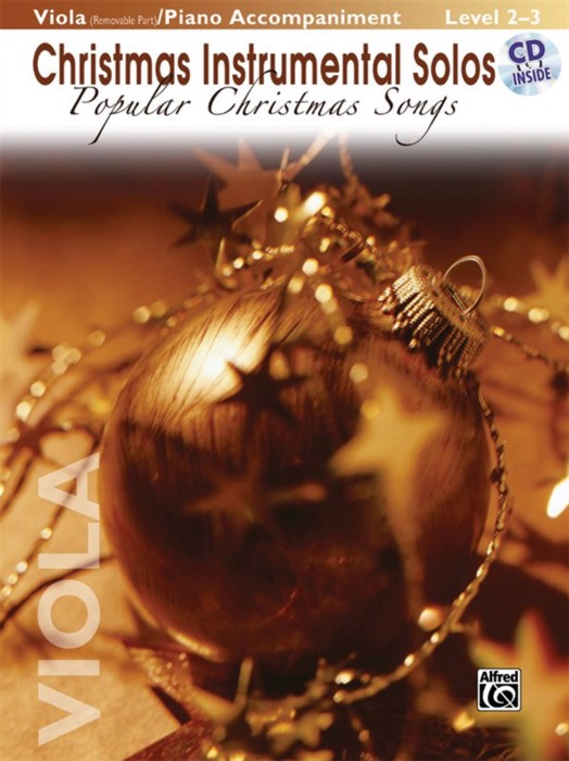 Christmas Instrumental Solos Popular Viola + Cd Sheet Music Songbook