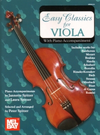 Easy Classics For Viola Spitzer Sheet Music Songbook