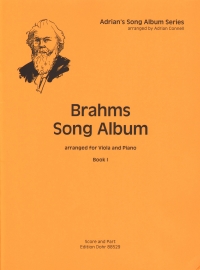 Brahms Song Album Book 1 Viola & Piano Connell Sheet Music Songbook
