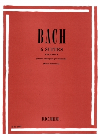 Bach 6 Suites Per Viola Bwv 1007-1012 Sheet Music Songbook