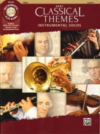 Easy Classical Themes Instrumental Solos Viola Sheet Music Songbook