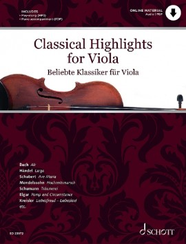 Classical Highlights For Viola Sheet Music Songbook