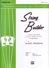 String Builder 1 Applebaum Piano Accompaniment Sheet Music Songbook