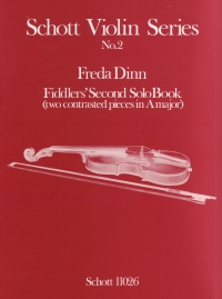 Fiddlers Second Solo Book (two Pieces In A) Dinn Sheet Music Songbook