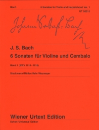 Bach Sonatas Vol 1 Stockmann Muller Violin & Piano Sheet Music Songbook