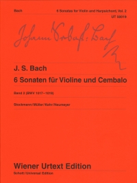 Bach Sonatas Vol 2 Stockmann/muller Violin & Piano Sheet Music Songbook