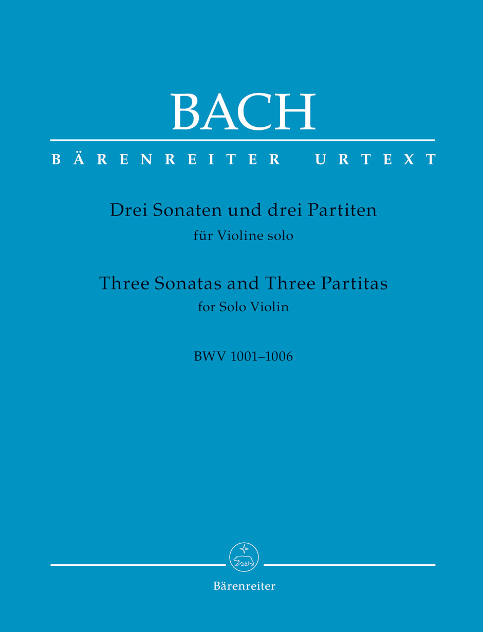 Bach 3 Sonatas & 3 Partitas Wollny Solo Violin Sheet Music Songbook