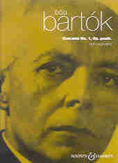 Bartok Concerto No 1 Violin & Piano Sheet Music Songbook