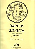 Bartok Sonata Op Posth Violin & Piano Sheet Music Songbook