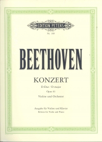 Beethoven Concerto Op61 D Flesch Violin & Piano Sheet Music Songbook