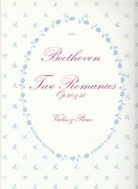 Beethoven Romances Op40 G/op50 F Violin & Piano Sheet Music Songbook