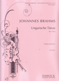 Brahms Hungarian Dances (2) Nos 5 6 Joachim Violin Sheet Music Songbook